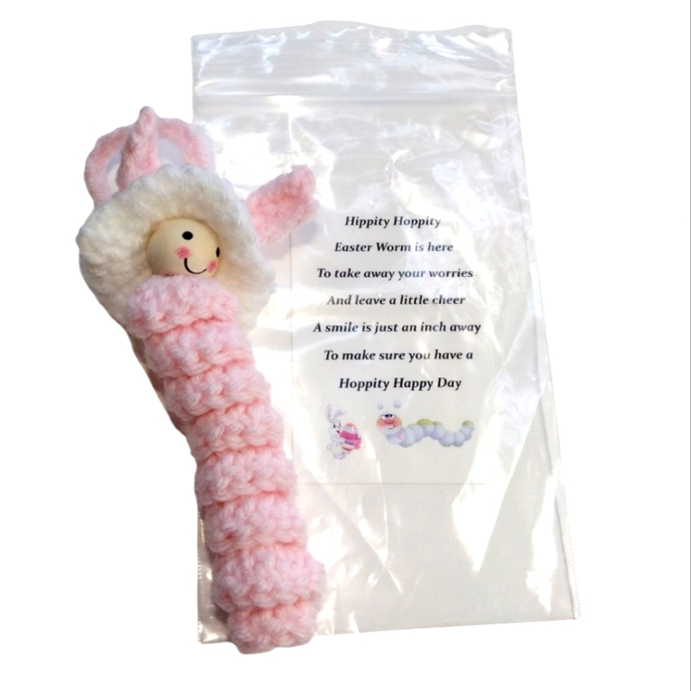 Handcrafted Easter Worry Worm & Fidget Set Of 5- Multicolor - Picture 5 of 9